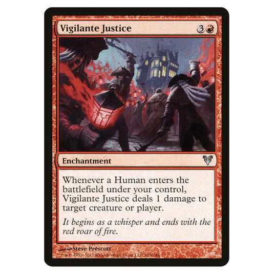 Vigilante Justice 0165 card from the Magic The Gathering set Avacyn Restored