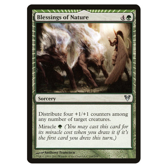 Blessings of Nature 0168 card from the Magic The Gathering set Avacyn Restored