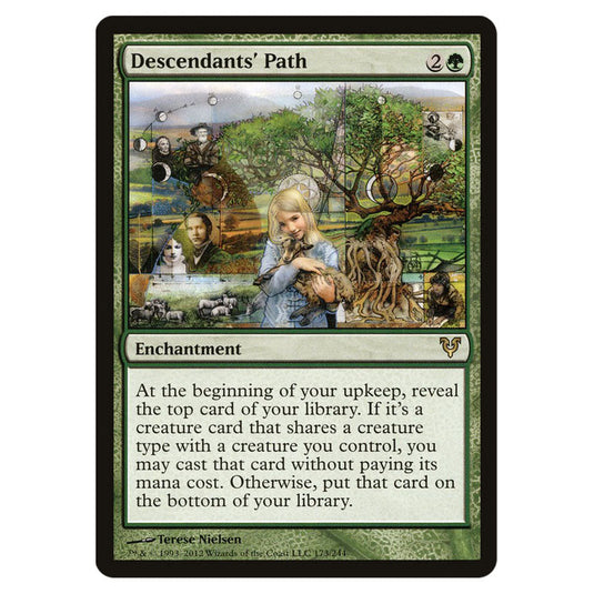 Descendants' Path 0173 card from the Magic The Gathering set Avacyn Restored