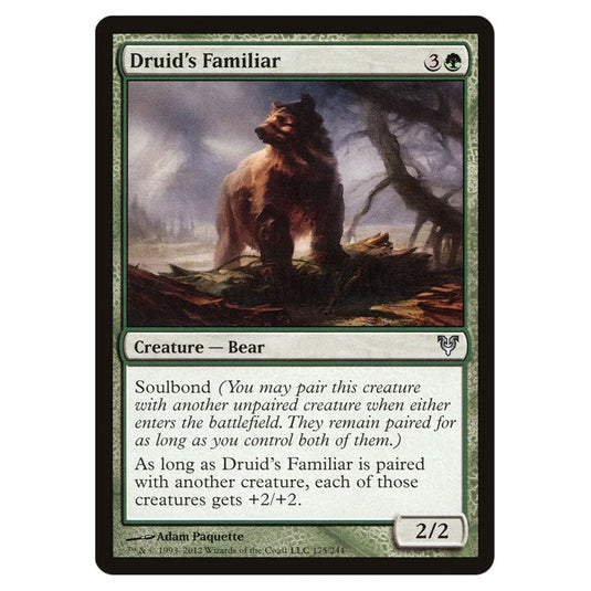 Druid's Familiar 0175 card from the Magic The Gathering set Avacyn Restored