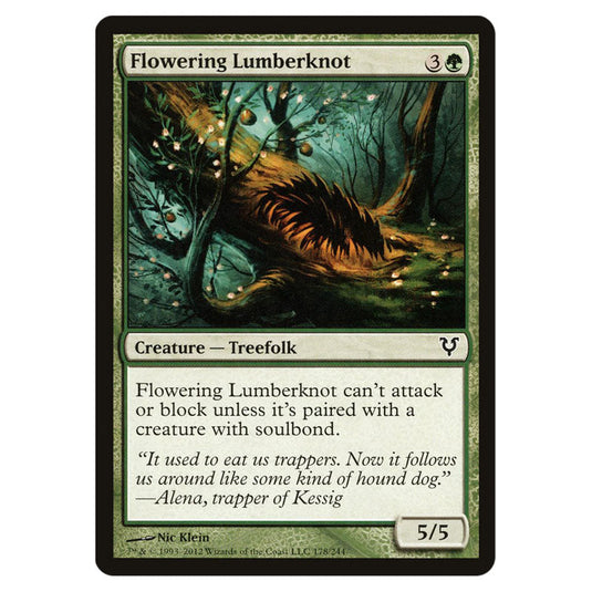 Flowering Lumberknot 0178 card from the Magic The Gathering set Avacyn Restored