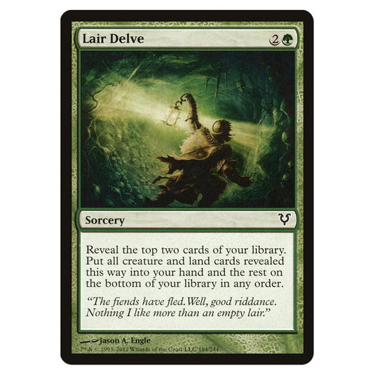 Lair Delve 0184 card from the Magic The Gathering set Avacyn Restored