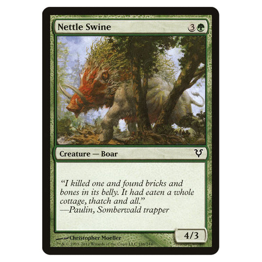 Nettle Swine 0186 card from the Magic The Gathering set Avacyn Restored