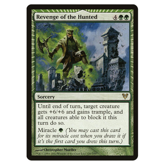 Revenge of the Hunted 0191 card from the Magic The Gathering set Avacyn Restored