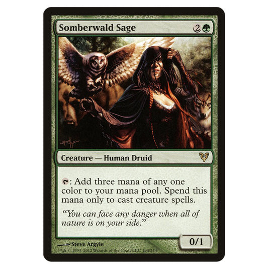 Somberwald Sage 0194 card from the Magic The Gathering set Avacyn Restored