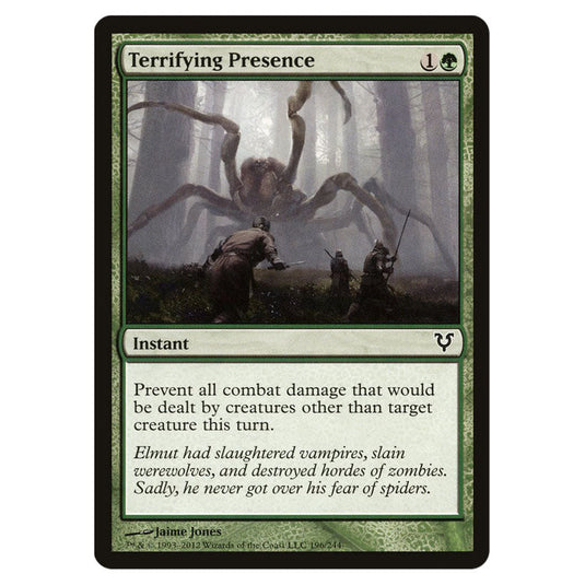 Terrifying Presence 0196 card from the Magic The Gathering set Avacyn Restored