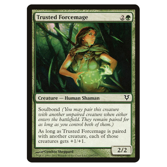 Trusted Forcemage 0199 card from the Magic The Gathering set Avacyn Restored