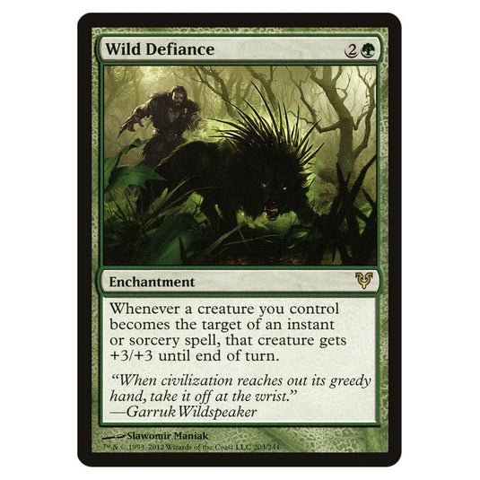 Wild Defiance 0203 card from the Magic The Gathering set Avacyn Restored