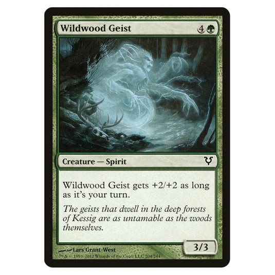 Wildwood Geist 0204 card from the Magic The Gathering set Avacyn Restored