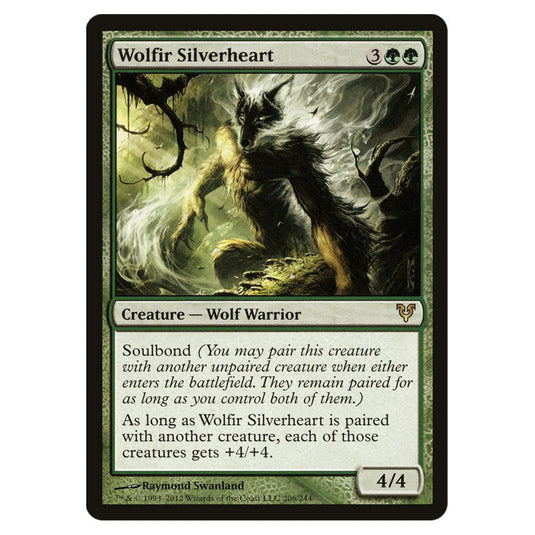 Wolfir Silverheart 0206 card from the Magic The Gathering set Avacyn Restored