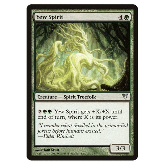 Yew Spirit 0207 card from the Magic The Gathering set Avacyn Restored