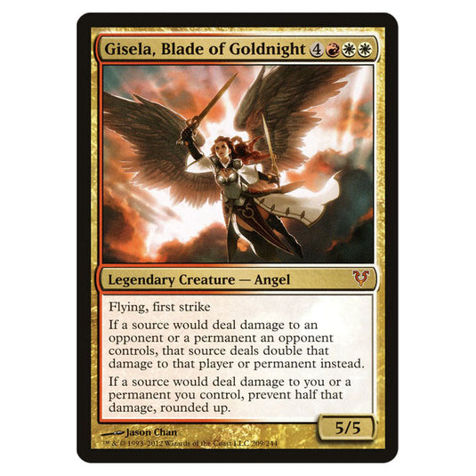 Gisela, Blade of Goldnight 0209 card from the Magic The Gathering set Avacyn Restored