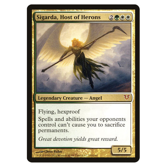 Sigarda, Host of Herons 0210 card from the Magic The Gathering set Avacyn Restored