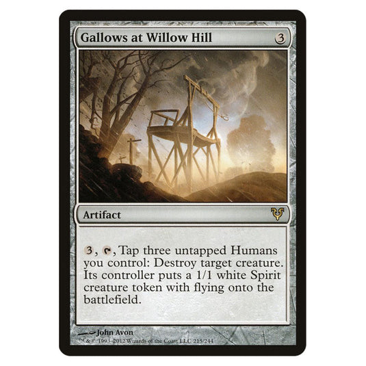 Gallows at Willow Hill 0215 card from the Magic The Gathering set Avacyn Restored