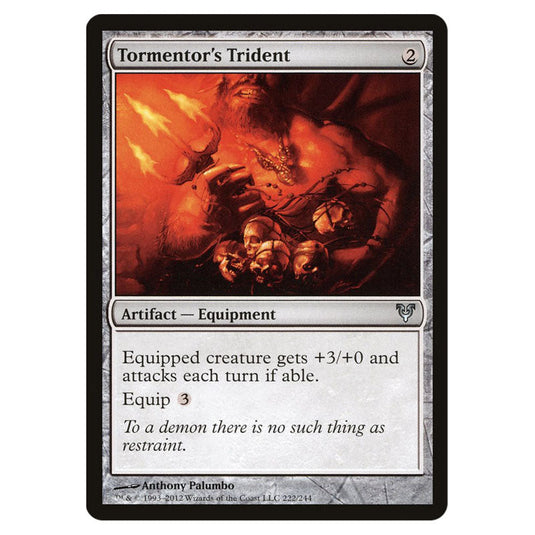 Tormentor's Trident 0222 card from the Magic The Gathering set Avacyn Restored