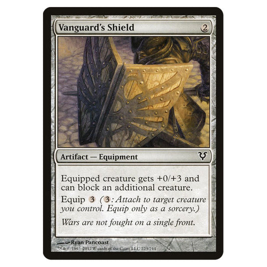 Vanguard's Shield 0223 card from the Magic The Gathering set Avacyn Restored