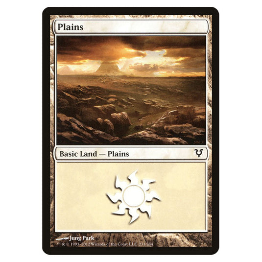 Plains 0231 card from the Magic The Gathering set Avacyn Restored