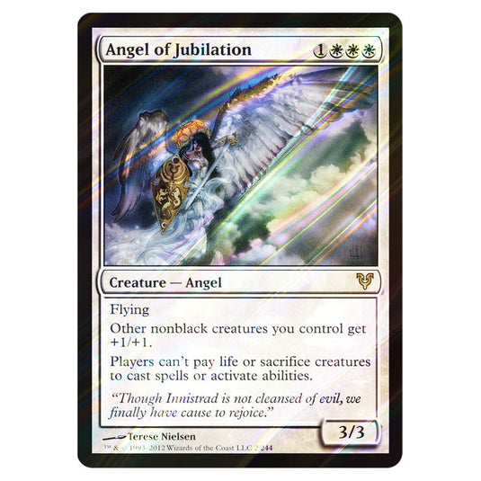 Angel of Jubilation 0002 card from the Magic The Gathering set Avacyn Restored