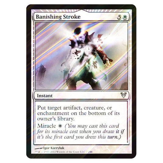 Banishing Stroke 0007 card from the Magic The Gathering set Avacyn Restored