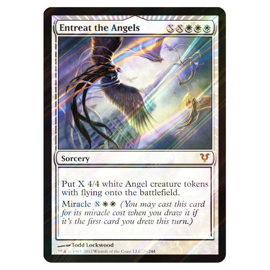 Entreat the Angels 0020 card from the Magic The Gathering set Avacyn Restored