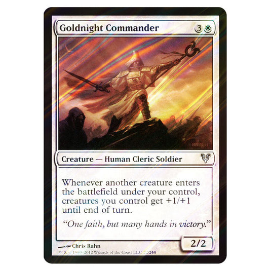 Goldnight Commander 0022 card from the Magic The Gathering set Avacyn Restored