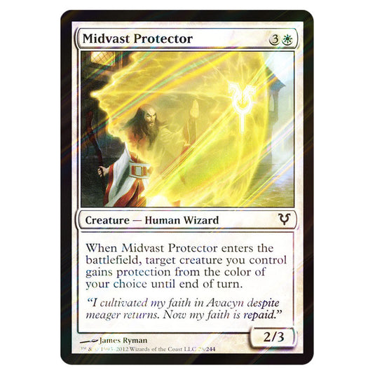 Midvast Protector 0028 card from the Magic The Gathering set Avacyn Restored