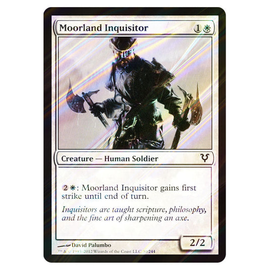 Moorland Inquisitor 0030 card from the Magic The Gathering set Avacyn Restored