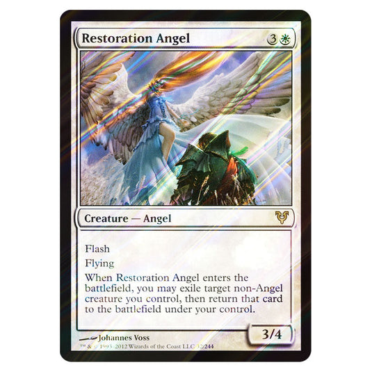 Restoration Angel 0032 card from the Magic The Gathering set Avacyn Restored