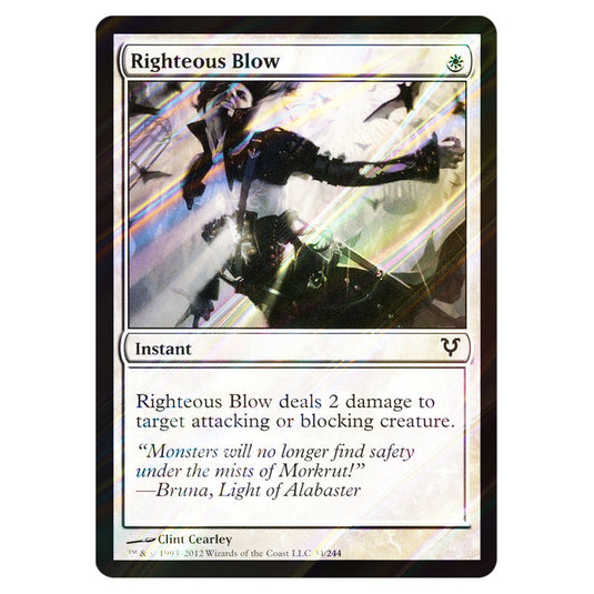 Righteous Blow 0034 card from the Magic The Gathering set Avacyn Restored