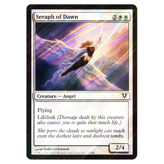 Seraph of Dawn 0035 card from the Magic The Gathering set Avacyn Restored