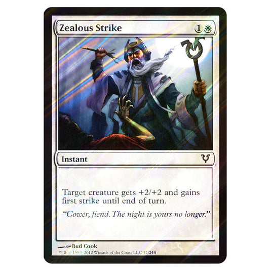 Zealous Strike 0041 card from the Magic The Gathering set Avacyn Restored