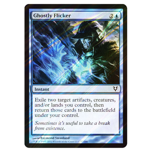 Ghostly Flicker 0057 card from the Magic The Gathering set Avacyn Restored