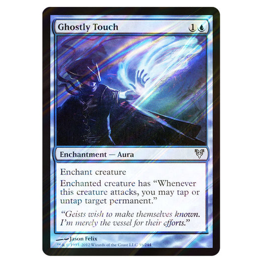 Ghostly Touch 0058 card from the Magic The Gathering set Avacyn Restored