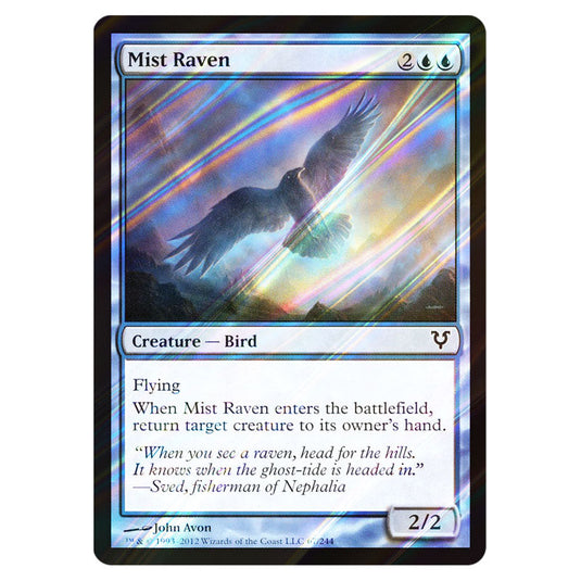 Mist Raven 0067 card from the Magic The Gathering set Avacyn Restored