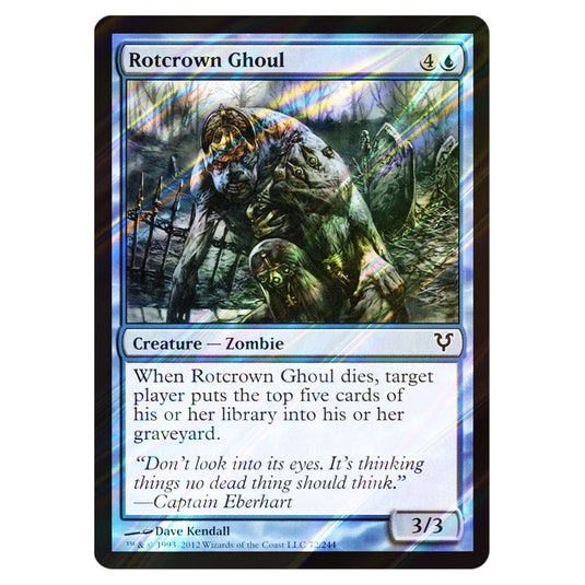 Rotcrown Ghoul 0072 card from the Magic The Gathering set Avacyn Restored