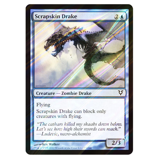 Scrapskin Drake 0073 card from the Magic The Gathering set Avacyn Restored