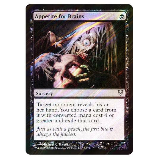 Appetite for Brains 0084 card from the Magic The Gathering set Avacyn Restored