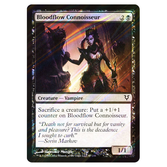 Bloodflow Connoisseur 0087 card from the Magic The Gathering set Avacyn Restored