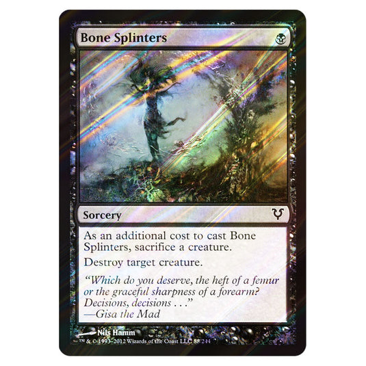 Bone Splinters 0088 card from the Magic The Gathering set Avacyn Restored