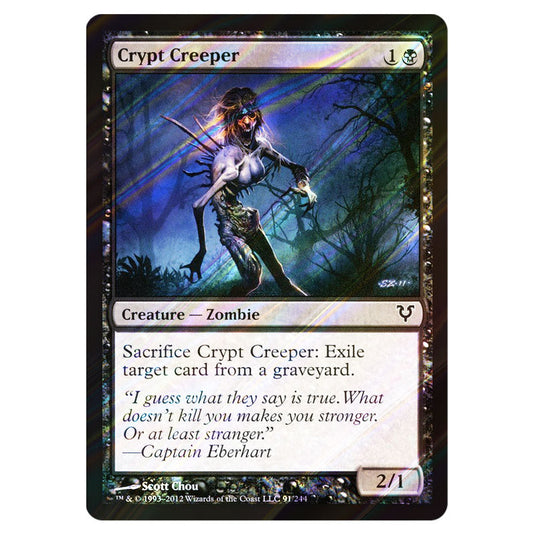 Crypt Creeper 0091 card from the Magic The Gathering set Avacyn Restored