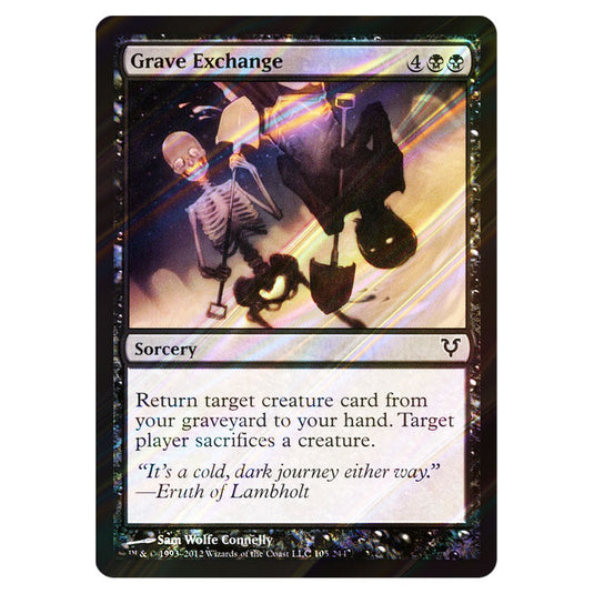 Grave Exchange 0105 card from the Magic The Gathering set Avacyn Restored