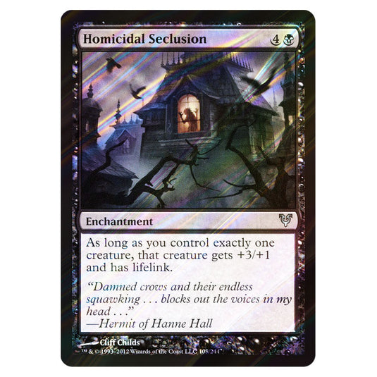 Homicidal Seclusion 0108 card from the Magic The Gathering set Avacyn Restored