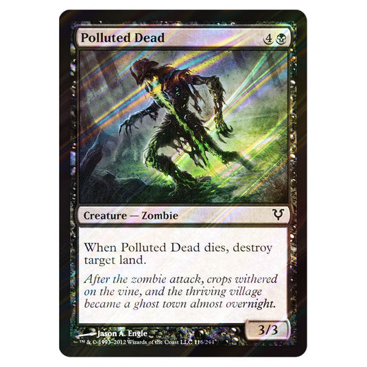 Polluted Dead 0116 card from the Magic The Gathering set Avacyn Restored