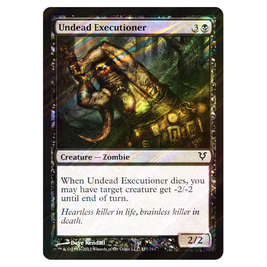 Undead Executioner 0123 card from the Magic The Gathering set Avacyn Restored