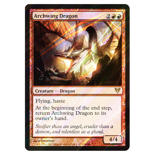 Archwing Dragon 0126 card from the Magic The Gathering set Avacyn Restored