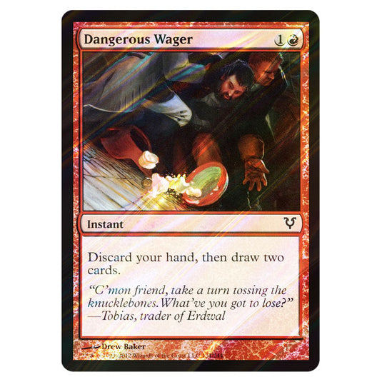 Dangerous Wager 0131 card from the Magic The Gathering set Avacyn Restored