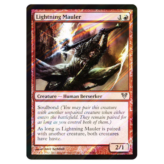 Lightning Mauler 0144 card from the Magic The Gathering set Avacyn Restored