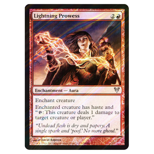 Lightning Prowess 0145 card from the Magic The Gathering set Avacyn Restored