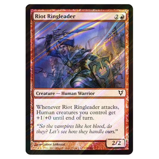 Riot Ringleader 0152 card from the Magic The Gathering set Avacyn Restored