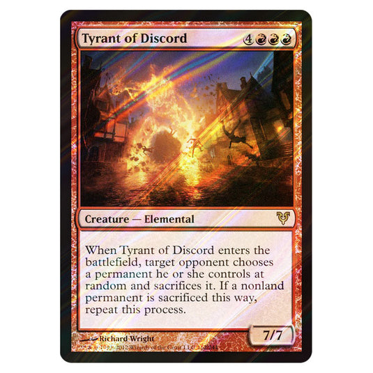 Tyrant of Discord 0162 card from the Magic The Gathering set Avacyn Restored